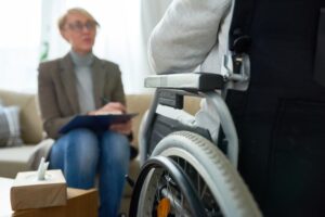 Person With Disability On A Counselling Session