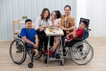 Kids Learning With Their Teachers — Disability Services In Mackay, QLD